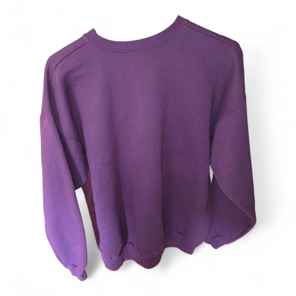 Hanes Purple Sweatshirt with Fish Design - Picture 3 of 3
